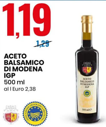 Eurospin ACETO BALSAMICO DI MODENA IGP 500 ml offerta