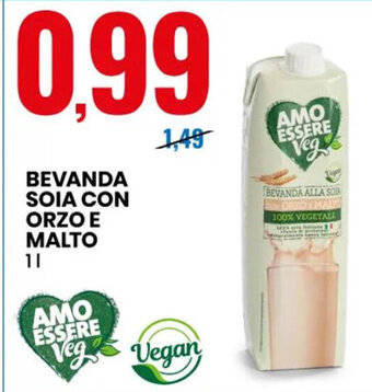 Eurospin BEVANDA SOIA CON ORZO E MALTO 1 l offerta