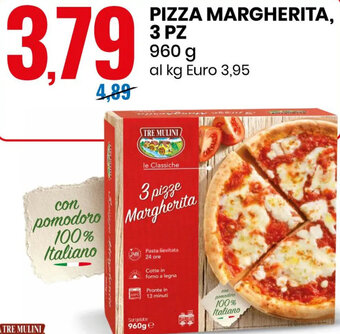 Eurospin PIZZA MARGHERITA 3 PZ 960 g offerta