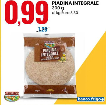 Eurospin PIADINA INTEGRALE 300 g offerta