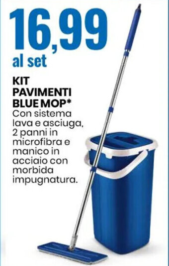Eurospin KIT PAVIMENTI BLUE MOP offerta