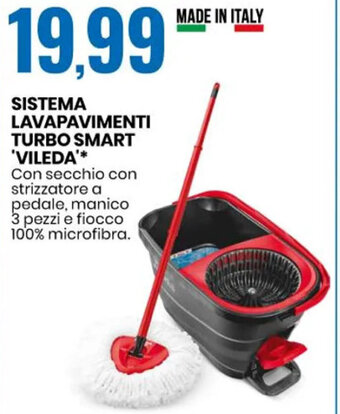 Eurospin SISTEMA LAVAPAVIMENTI TURBO SMART 'VILEDA offerta