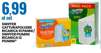 SWIFFER CATTURAPOLVERE RICARICA 51 PANNI/ SWIFFER PIUMINI RICARICA 12 PIUMINI