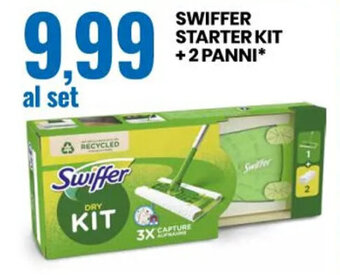 Eurospin SWIFFER STARTER KIT +2 PANNI offerta
