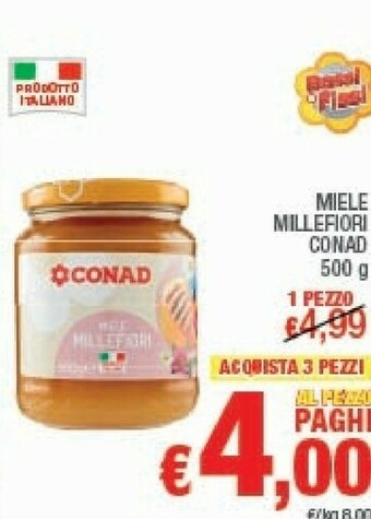 Conad Conad - Miele Millefiori 500 G(ml) offerta