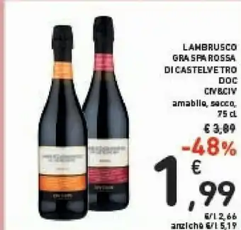Conad Civ&civ Lambrusco Grappa Rossa Di Castelvetro offerta
