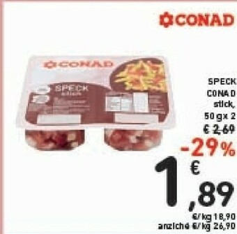 Conad Conad - Speck Stick 100 G(ml) offerta