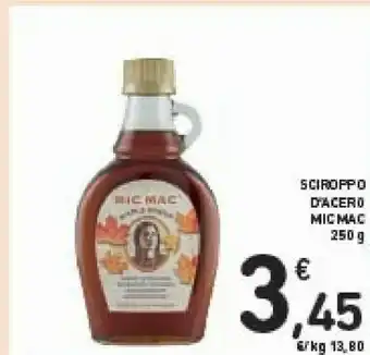 Conad Mic Mac - Sciroppo D'Acero Bio 250 G(ml) offerta