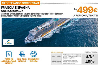 Eurospin FRANCIA E SPAGNA COSTA SMERALDA offerta