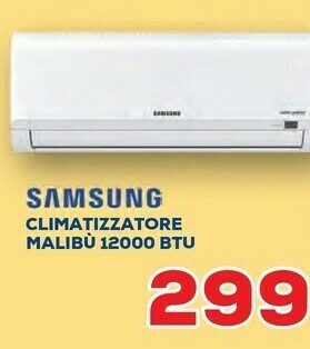 Euronics Samsung Climatizzatore Malibu 12000 BTU offerta