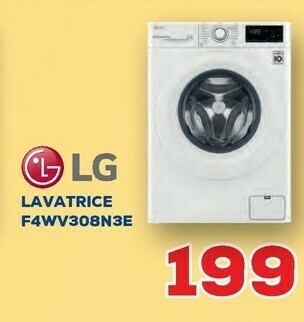 Euronics LG F4WV308N3E Lavatrice Intelligente AIDD 8kg 1400 Giri/min Carica Frontale Classe C offerta
