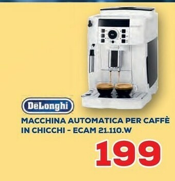 Euronics Delonghi Macchina Automatica Per Caffe In Chicchi - Ecam 21.110.W offerta