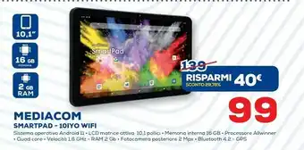 Euronics Mediacom Smartpad 10IYO offerta