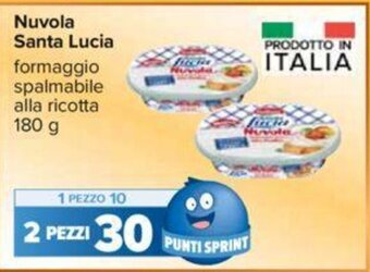 Carrefour Nuvola Santa Lucia formaggio spalmabile alla ricotta 180 g offerta