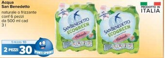Carrefour Acqua San Benedetto naturale o frizzante 3 l offerta