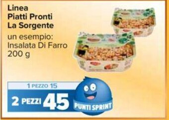 Carrefour Linea Piatti Pronti La Sorgente 200 g offerta