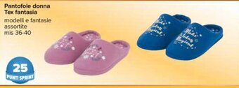 Carrefour Pantofole donna Tex fantasia 36-40 offerta