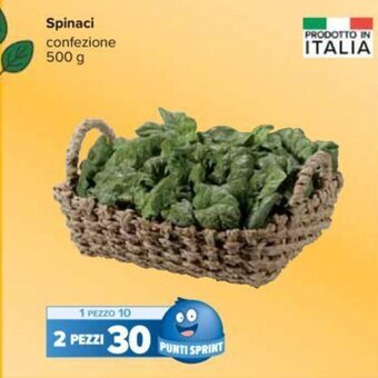 Carrefour Spinaci confezione 500 g offerta