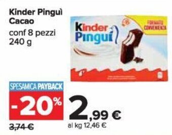 Kinder Pinguì Cacao 240 g