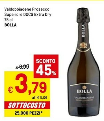 Iper La Grande Bolla - Valdobbiadene Prosecco Superiore DOCG 750 G(ml) offerta
