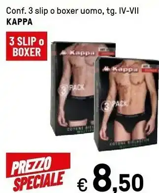 Iper La Grande Kappa Confezione 3 Boxer Uomo offerta