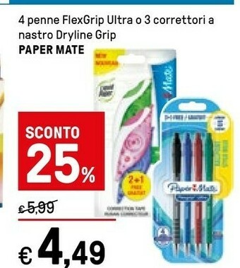 Paper Mate Flexgrip 4 Penne Ultra
