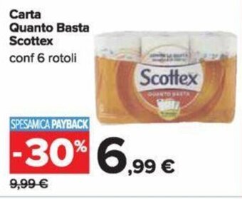 Carrefour Carta Quanto Basta Scottex offerta