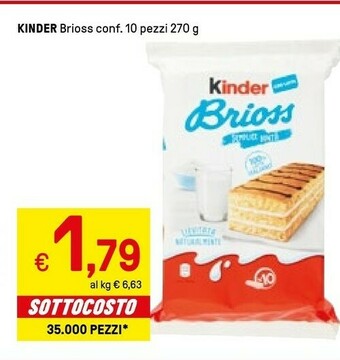 Iper La Grande Ferrero Kinder Brioss Star Wars offerta