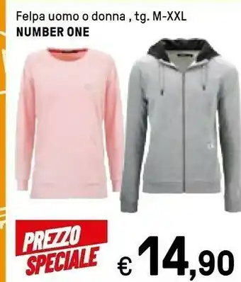Iper La Grande Number One Felpa Uomo offerta