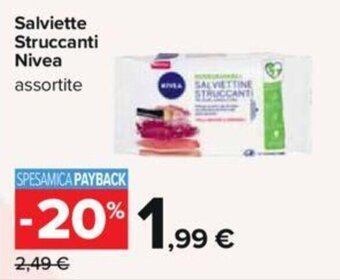 Carrefour Salviette Struccanti Nivea assortite offerta