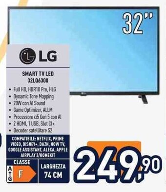 Unieuro LG SMART TV LED 32L06300 offerta