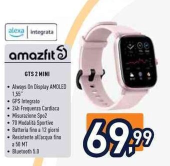 Unieuro amazfit GTS 2 MINI offerta