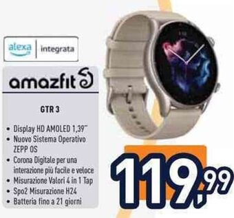 Unieuro amazfit GTR 3 offerta