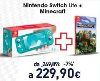 Unieuro Nintendo Switch Lite + Minecraft offerta
