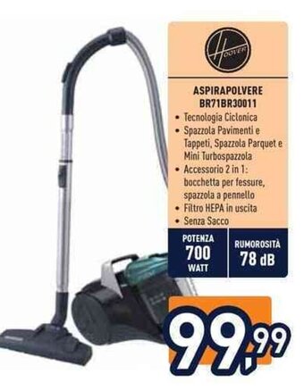 Unieuro Hoover ASPIRAPOLVERE BR71BR30011 offerta