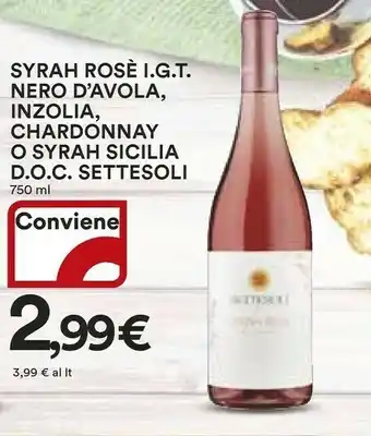 Coop Settesoli Syrah Sicilia DOC 750 G(ml) offerta