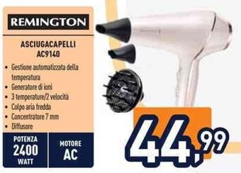 Unieuro REMINGTON ASCIUGACAPELLI AC9140 offerta