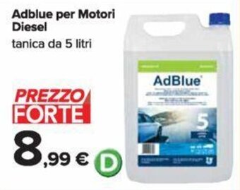 Carrefour Adblue per Motori Diesel tanica da 5 litri offerta