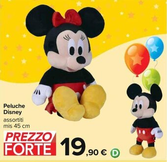 Carrefour Peluche Disney assortiti mis 45 cm offerta