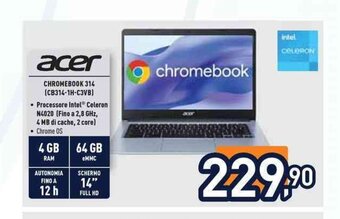 Unieuro acer CHROMEBOOK 314 (CB314-1H-C3VB) offerta