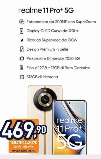 Unieuro realme 11 Pro+ 5G offerta