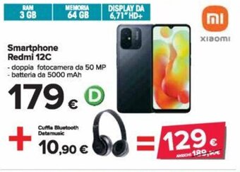 Carrefour xiaomi Smartphone Redmi 12C offerta