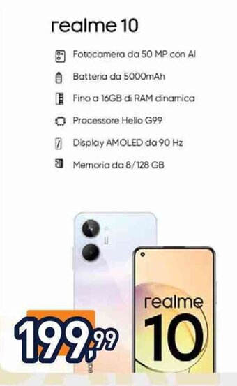 Unieuro realme 10 offerta