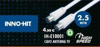 Carrefour INNO-HIT IH-E10001 CAVO ANTENNA TV offerta