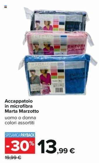 Accappatoio in microfibra Marta Marzotto
