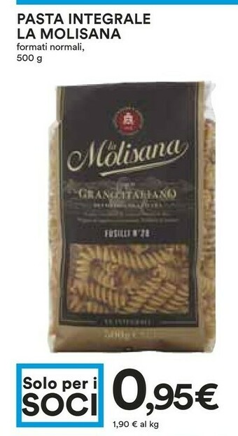 Coop La Molisana Pasta Integrale offerta