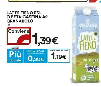 Ipercoop Granarolo Latte Fieno ESL O Beta-Caseina A2 offerta
