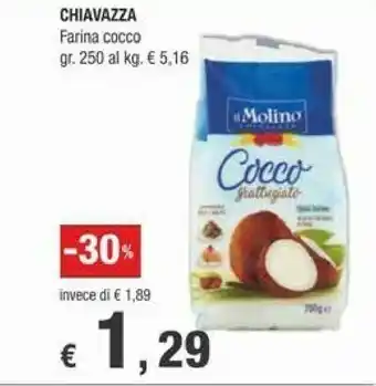Crai Il molino Chiavazza Farina Cocco 250g offerta