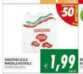 Supermercati Agorà Sangemini Acqua Minerale Effervescente Naturale Grazia 500 G(ml) offerta