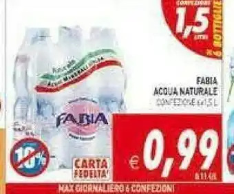 Supermercati Agorà Fabia Acqua Naturale offerta